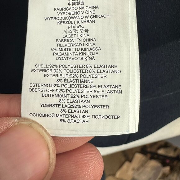 Michael Kors Womens Sleeveless Dress With Gold Chain Detail Size 10 New Navy - Picture 8 of 11